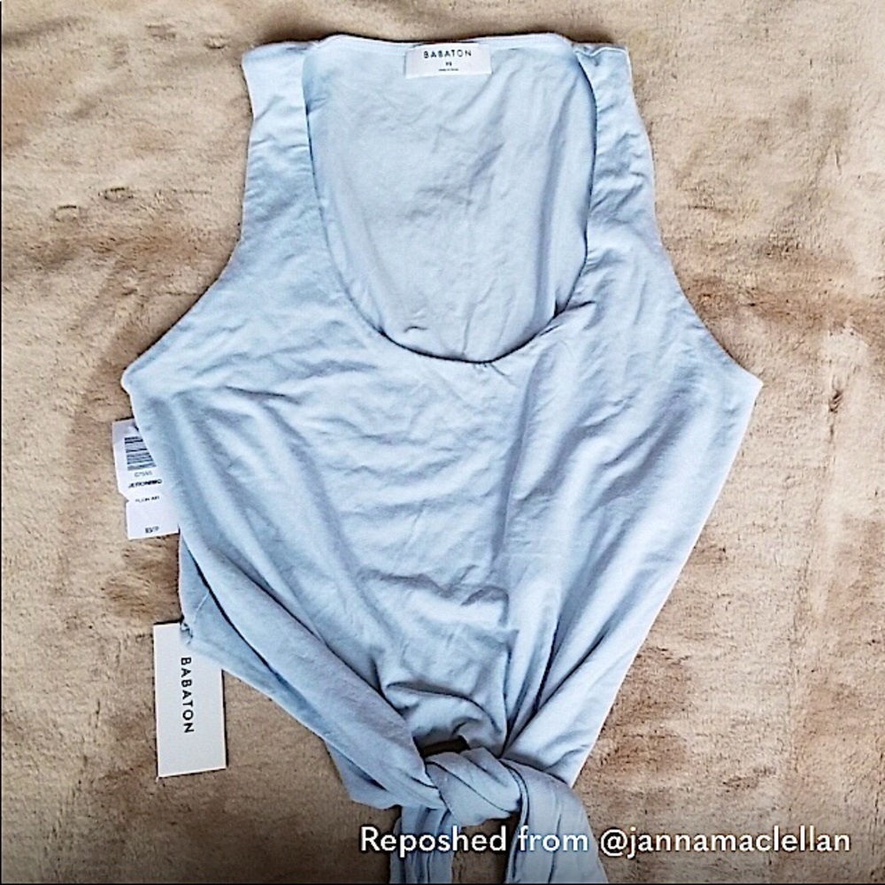 Aritzia Babaton baby blue jeronimo tank top